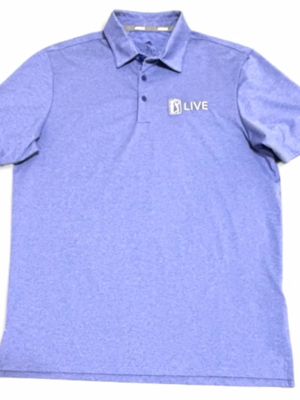 Rare 2020 Adidas PGA TOUR LIVE Golf Polo Men’s M Pale Baby Blue BNWOT